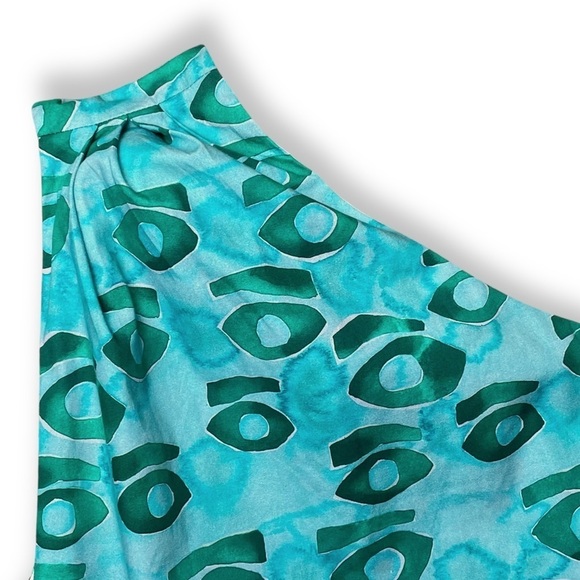 Vivienne Walker Ocular Blue: The One Shoulder Midi Dress Size XS - Picture 8 of 16